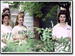 Michelle Wylde, Karmen Helms, Susannah Mills, and Jessica Arinella look on as Heather Matarazzo (Charlotte) confronts "The Pink House."